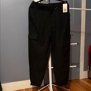Women's Black Cargo Joggers